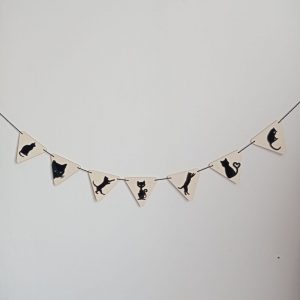Guirlande "Chats Noirs"