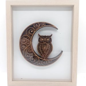 Cadre 3D Hibou