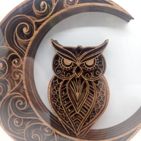 Cadre 3D Hibou – Image 2