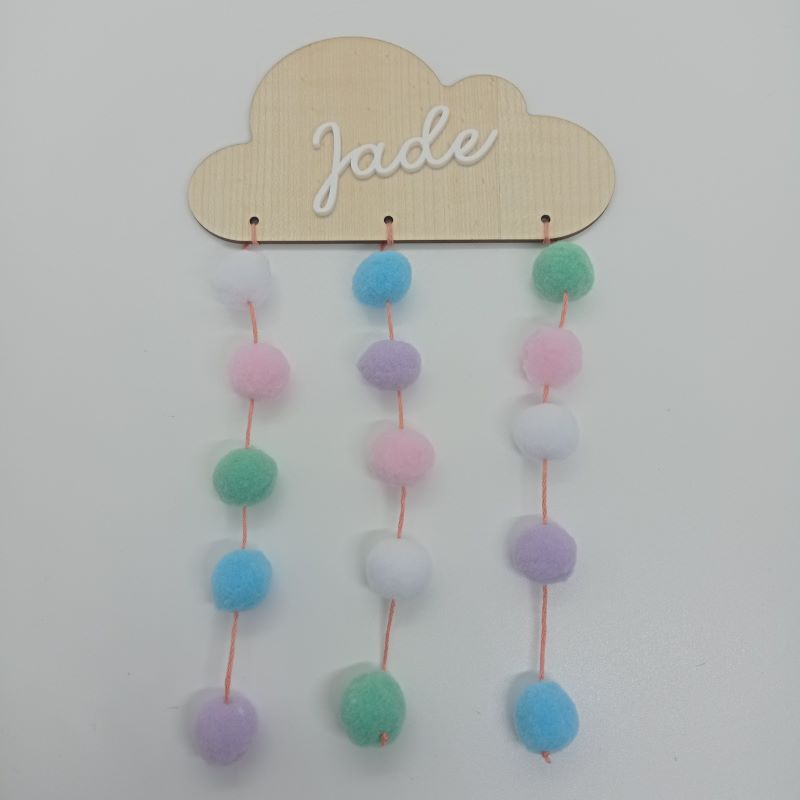 Nuage plein et ses pompons